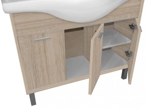Mobilier complet de baie Nerva 105, stejar Sonoma