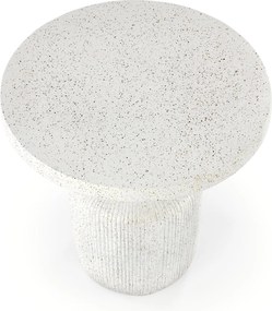 Măsuță de cafea rotundă Sintro 54 cm - terrazzo alb