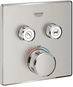 Grohe Grohtherm SmartControl baterie cadă-duș ascuns cu termostat SuperSteel 29124DC0
