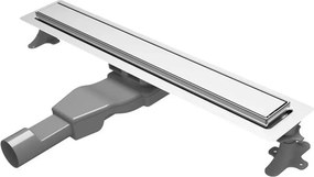 Set rigola dus plus capac Wirquin Flat Linear finisaj inox 40 cm