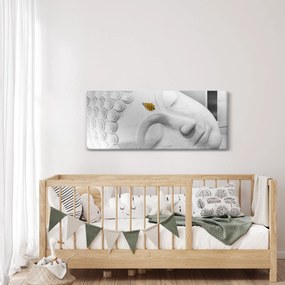Tablou - Buddha alb (120x50 cm)
