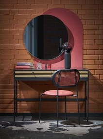 Oglinda Patina neagra ø70 cm