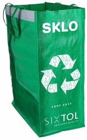 Sixtol Saci pentru sortarea deșeurilor SORT EASY 3SLIM, 18 x 30 x 40 cm, 3 x 22 l, 3 buc.