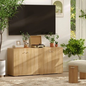 Dulapior Multifunctional cu 2 Usi din Lemn, Manere din Aluminiu, picioare anti-zgariere 70x39x70cm HOMCOM | Aosom Romania