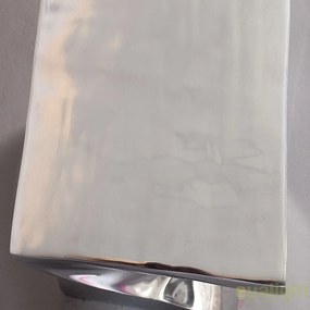 Taburete design deosebit Twist, argintiu