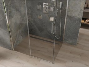Mexen Omega cabina de duș culisantă 100 x 80 cm, transparentă, crom - 825-100-080-01-00