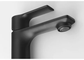 Baterie de lavoar Sapho PAX 16,5 cm negru mat
