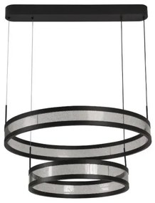 Lustră LED dimabilă pe cablu LED/40W/230V negru + telecomandă