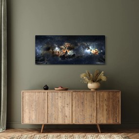 Tablou - Universul cu Nebula (120x50 cm)
