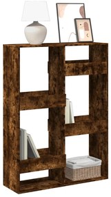 vidaXL Bibliotecă, stejar fumuriu, 100x33x135 cm, lemn prelucrat