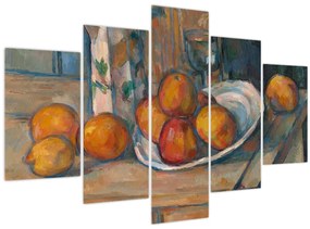 Tablou - Paul Cézanne, Still Life with Milk Jug and Fruit, reproducere (150x105 cm)
