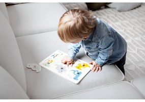 Puzzle (număr de piese 6) de inserat din lemn Dinosaurs – Kindsgut