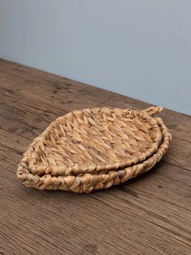 Set 2 cosuri decorative, in forma de fruza, din zambila de apa, Leaf