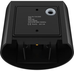 APLED - LED Aplică perete exterior OVAL 2xLED/3W/230V IP65