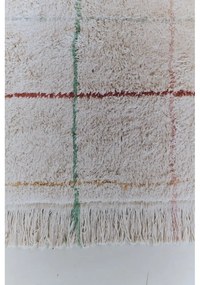 Covor crem lavabil, țesut manual din bumbac 90x130 cm Color Lines – Lorena Canals