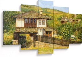 Tablou - Cabane în timpul verii (150x105 cm)