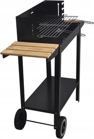Grătar mare de grădină cu roți