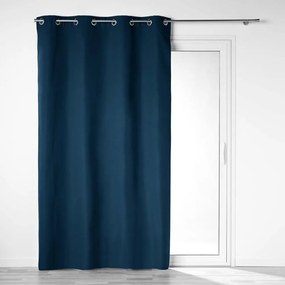 Draperie albastru-închis blackout din microfibră 140x260 cm Obscure – douceur d'intérieur