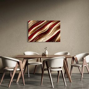 Tablou - Aur - textură albă (90x60 cm)