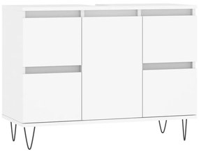 831652 vidaXL Dulap pentru baie, alb, 80x33x60 cm, lemn compozit