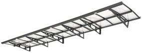 Copertină pentru ușă Kassel 100 x 450 cm CoverTech antracit