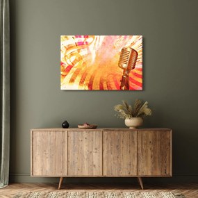 Tablou - Microfon retro (90x60 cm)