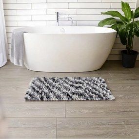 Covoraș de baie albastru prăfuit din material textil 60x90 cm Lerici – Wenko