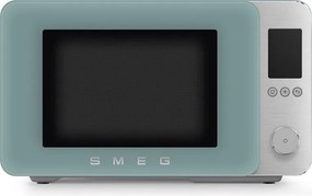 Cuptor cu microunde combinat cu aer cald SMEG Collezione MOC02EGMEU, 900 W, 27 l, 25 de programe, închidere lină, setări personalizate, verde