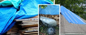 Prelată albastră 12x15m 75g/m2