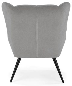 Fotoliu Byron stofa gri H92 cm