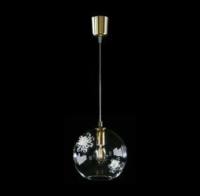 Lustra LUX decorativ fulgi de zapada din cristal SNOWFLAKE 02A