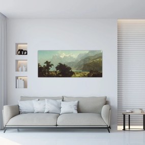 Tablou - Albert Bierstadt, Lake Lucerne, reproducere (120x50 cm)