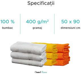 Prosop SOFT 50x90 cm portocaliu, 100% bumbac