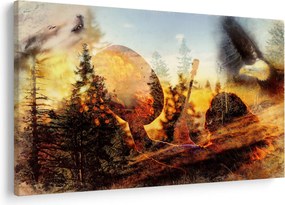 Tablou - Motiv șamanic (90x60 cm)