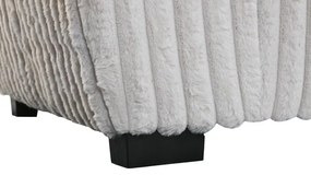 Canapea pufoasa, 3 locuri, bej, din stofa, Myra Pearl