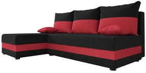 Colțar Harmony L (Negru + Roșu) (S). 1057166