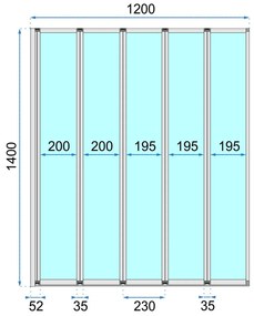 Paravan de cada pliabil Rea Idea crom 120x140 cm mobil