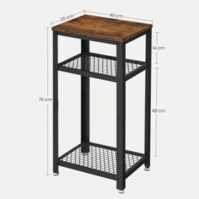 Masuta ZENVIRO 40 x 30 cm, maro/gri