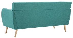 Canapea 3 locuri, tapiterie textila, 172x70x82 cm, verde Verde
