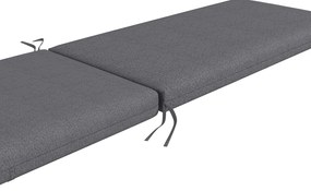 Outsunny Set de 2 Perne pentru Șezut și Spătar, Înlocuire Perne pentru Scaune de Patio, Perne cu Șnururi pentru Interior și Exterior, Gri | Aosom Romania