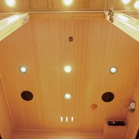 Infračervená sauna/ tepelná kabína Helsinki 150 s triplexným vykurovacím systémom a drevom Hemlock