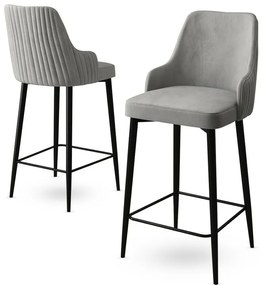 Set de scaune de bar Enox Grey, 2 buc.
