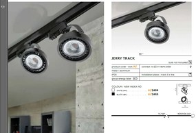 Spot directionabil pe sina JERRY TRACK negru ZZ AZ2458