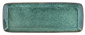 Tavă de servire din ceramică 14x38 cm Gastro Green/Black – Bitz