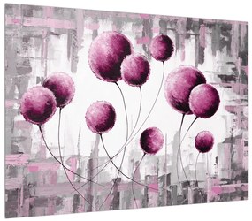 Tablou abstract - balonașe roz (70x50 cm), în 40 de alte dimensiuni noi