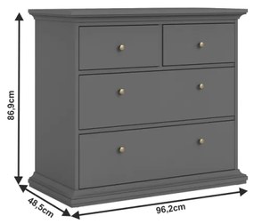 Comoda PARIS 76716 Gri