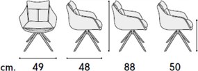 SET 2 Scaune tip fotoliu Magnum, structura metalica, tesatura - STANDARD - NEGRU