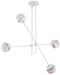 Lustra reglabila design modern ABSOS 4L alba