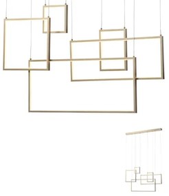 Redo 01-2317 - Lustră LED reglabilă pe cablu PLANA LED/80W/230V, aurie