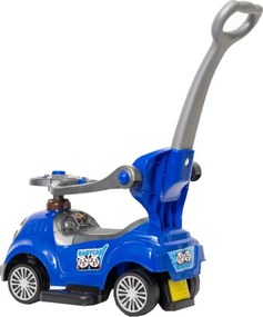 Masinuta copii si bebe NOVOKIDS™ BabyCar, Cu melodii si lumini, Maner de impins pentru parinti detasabil, Functie trotineta fara pedale, Pentru
